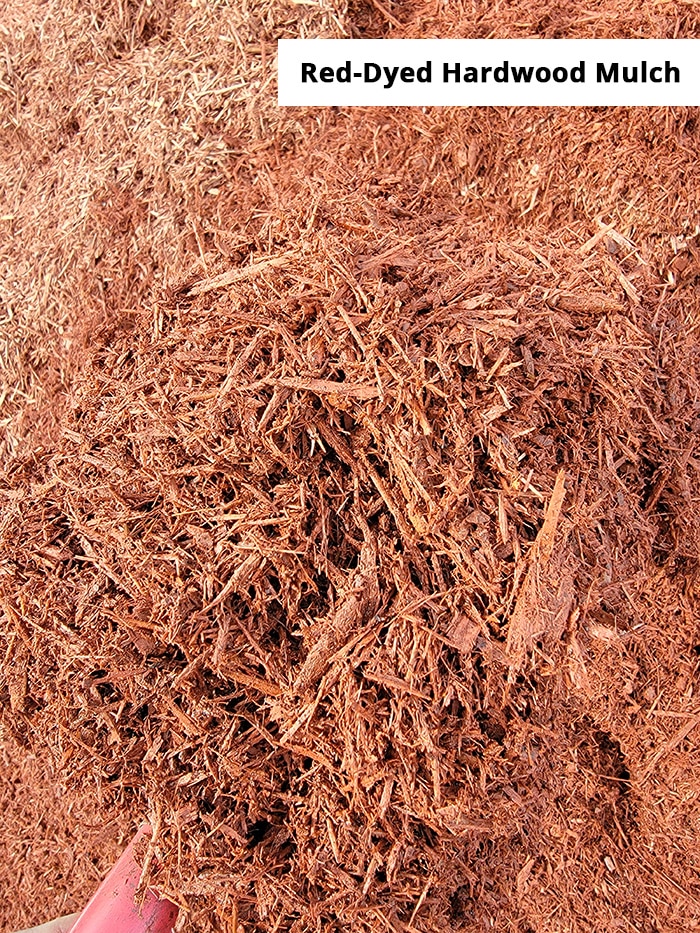 Red-Dyed Hardwood Mulch Delivery in Hampton Virginia