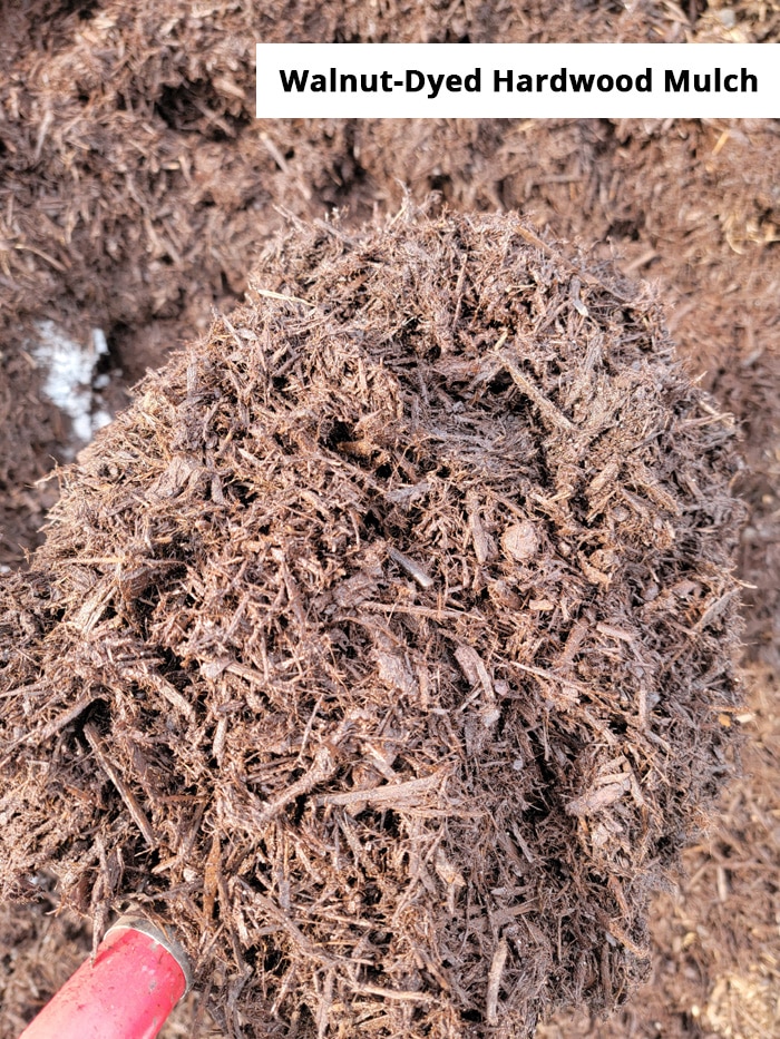 Walnut-Dyed Hardwood Mulch Delivery in Hampton Virginia